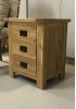 Alisha Bedside Table W50cm - Solid Oak
